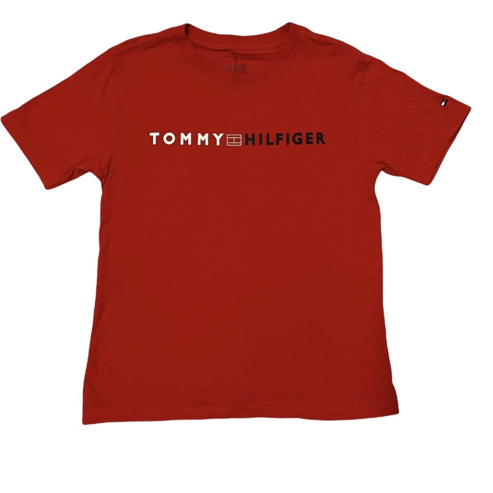 Tommy Hilfiger Red Boys T-Shirt Sz 6